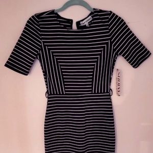 Professional striped dress